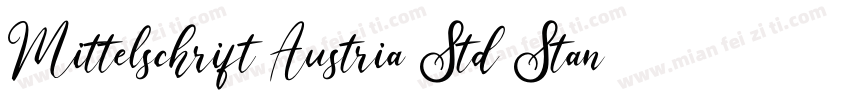 Mittelschrift Austria Std Standard字体转换